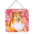 CarolineS Treasures Sheltie Metal Print, 6H X 6W, Love Is A Dog