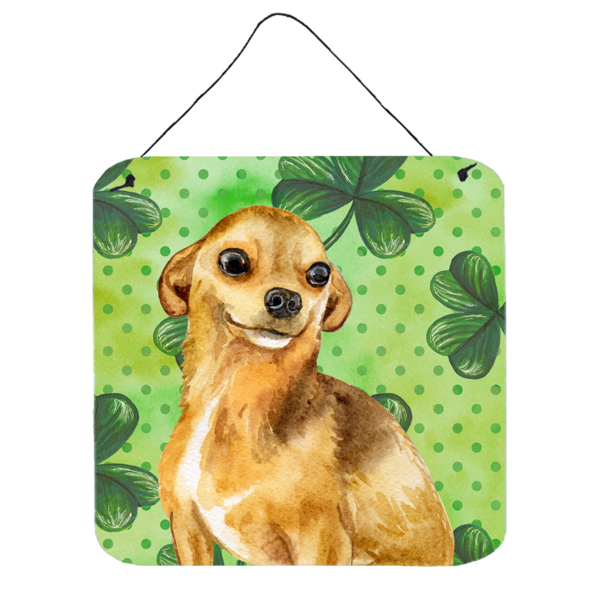 CarolineS Treasures Chihuahua Metal Print, 6H X 6W, St PatrickS Day