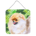 CarolineS Treasures Pomeranian Metal Print, 6H X 6W, St PatrickS Day
