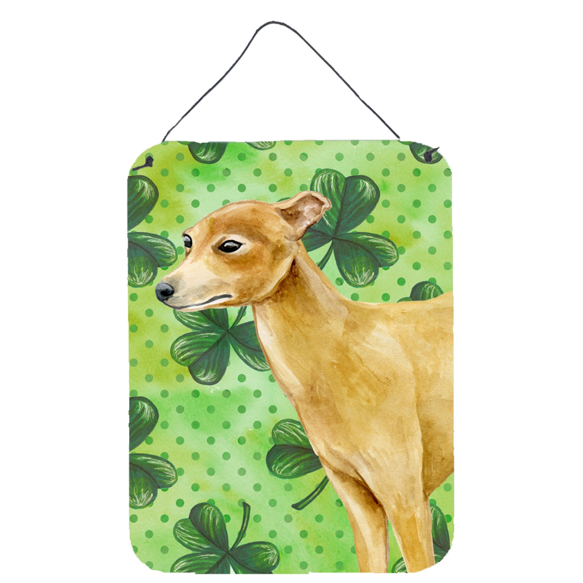 CarolineS Treasures Italian Greyhound St PatrickS Metal Print, 16 Inch  Inch  X 12 Inch  Inch , Multicolor
