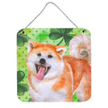 CarolineS Treasures Akita Metal Print, 6H X 6W, St PatrickS Day