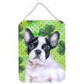 CarolineS Treasures French Bulldog Black White St PatrickS Metal Print, 16 Inch  Inch  X 12 Inch  Inch , Multicolor