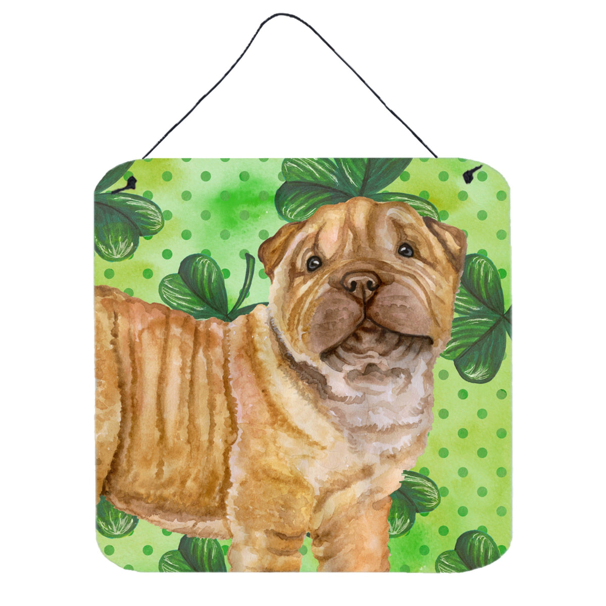 CarolineS Treasures Shar Pei Puppy Metal Print, 6H X 6W, St PatrickS Day