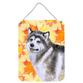 CarolineS Treasures Alaskan Malamute Fall Metal Print, 16 Inch  Inch  X 12 Inch  Inch , Multicolor