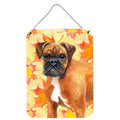 CarolineS Treasures German Boxer Fall Metal Print, 16 Inch  Inch  X 12 Inch  Inch , Multicolor