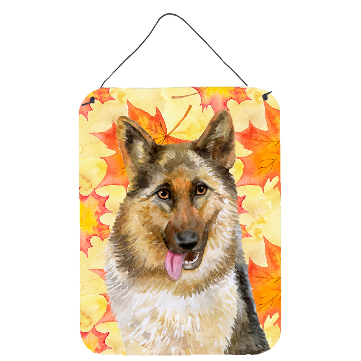 CarolineS Treasures German Shepherd Fall Metal Print, 16 Inch  Inch  X 12 Inch  Inch , Multicolor