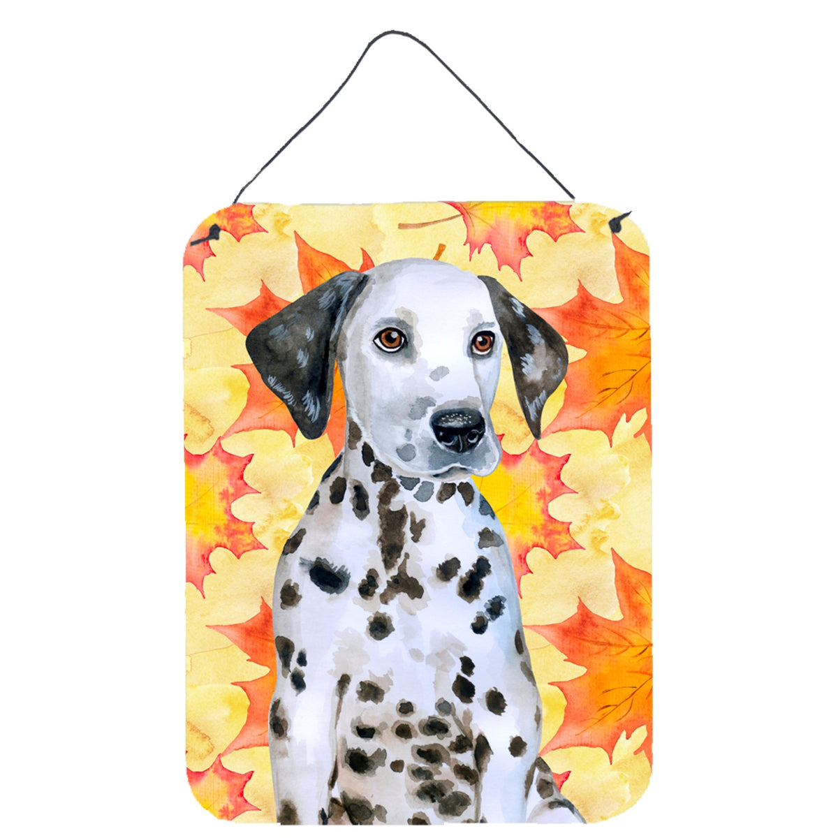 CarolineS Treasures Dalmatian Puppy Fall Metal Print, 16 Inch  Inch  X 12 Inch  Inch , Multicolor