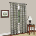 Buffalo Check Window Curtain Panel  Elegant Privacy For Home  42X63  Sage  Sold Individually  Coordinate With Tie Up Shade,