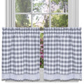 Buffalo Check Window Curtain Tier Pair  Enhance Aesthetic Appeal & Privacy  Allover Check Pattern  2 Tiers  Versatile & Styl