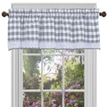 Buffalo Check Window Curtain Valance  58X14  Grey | Enhance Home Decor With Captivating Check Pattern | Coordinated Look With