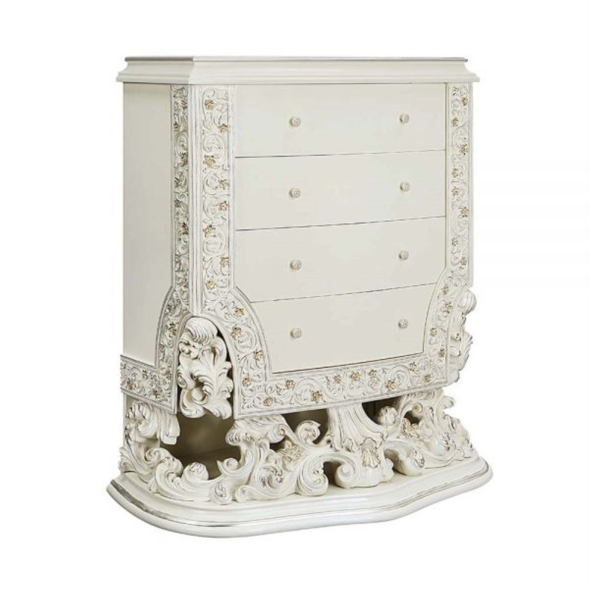 BD01252 Chest, Antique White Finish  Adara ( 1Pc/1Ctn )