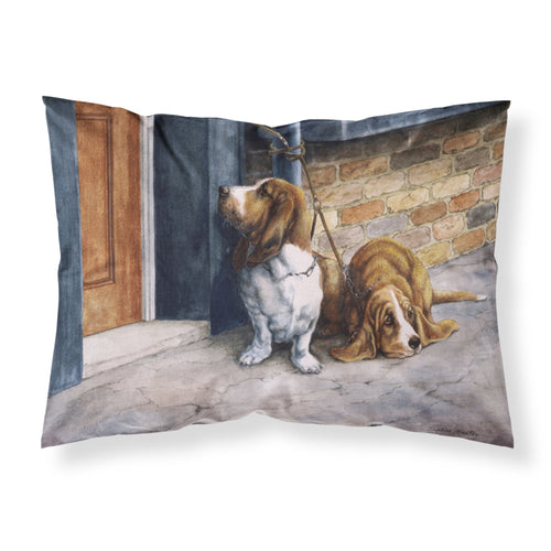 'Caroline'S Treasures ''Basset Hound'' Printed, Polyester Envelope Closure Pillowcase, Standard, Multicolor'