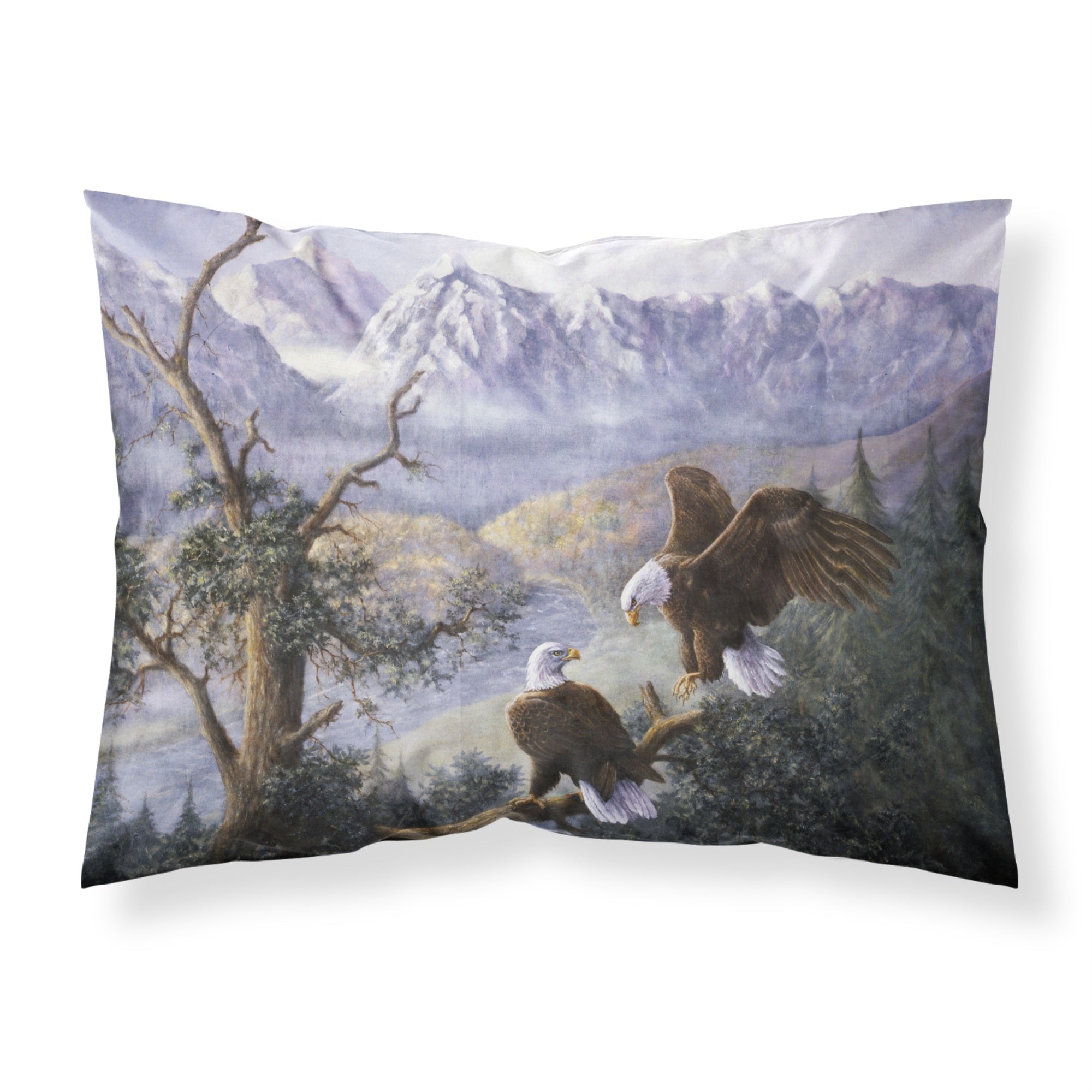 'Caroline'S Treasures Eagles By Daphne Baxter Fabric Standard Pillowcase Bdba0153Pillowcase, Multicolor'
