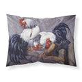 'Caroline'S Treasures ''Roosters Roosting'' Printed, Polyester Envelope Closure Pillowcase, Standard, Multicolor'