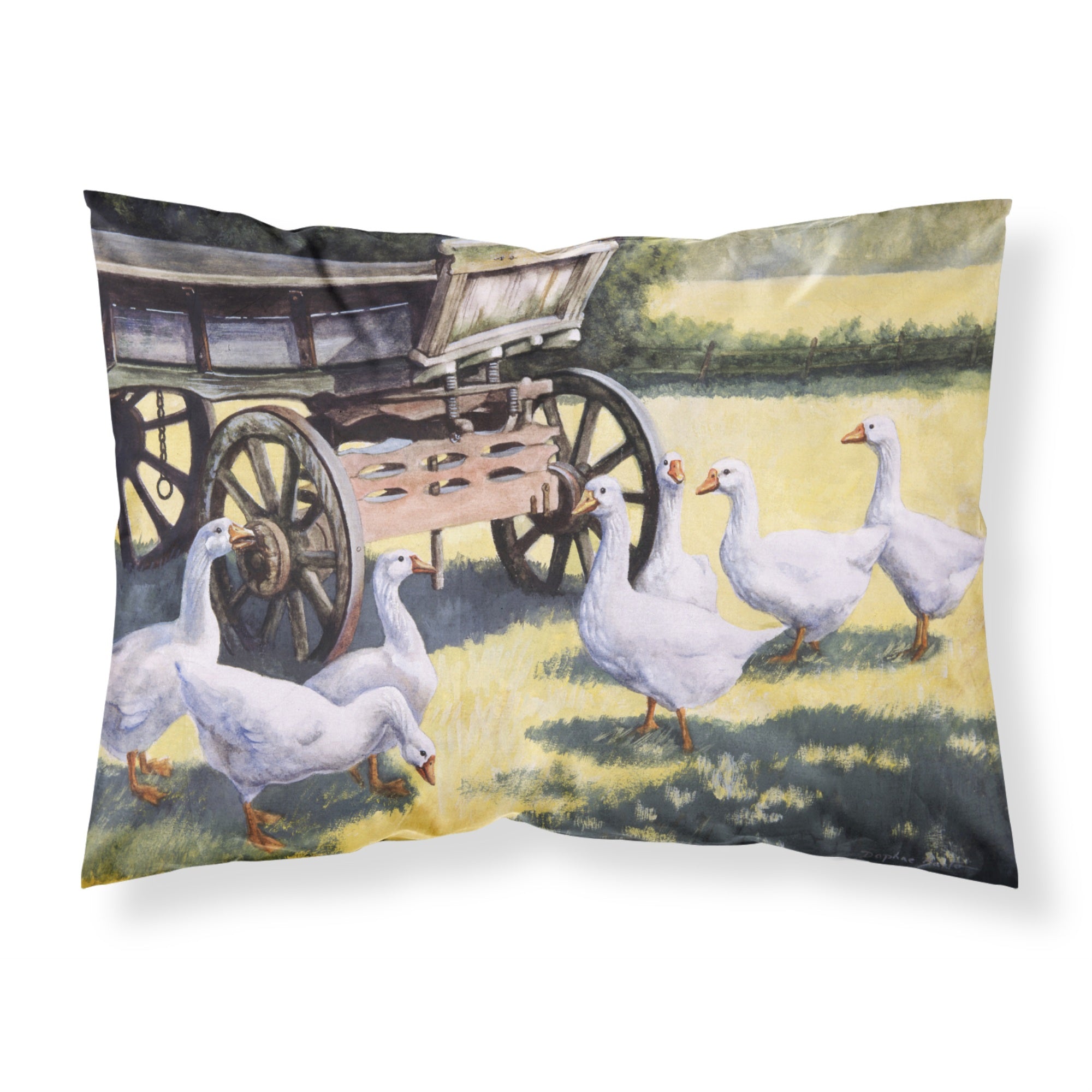 'Caroline'S Treasures Geese By Daphne Baxter Fabric Standard Pillowcase Bdba0234Pillowcase, Multicolor'