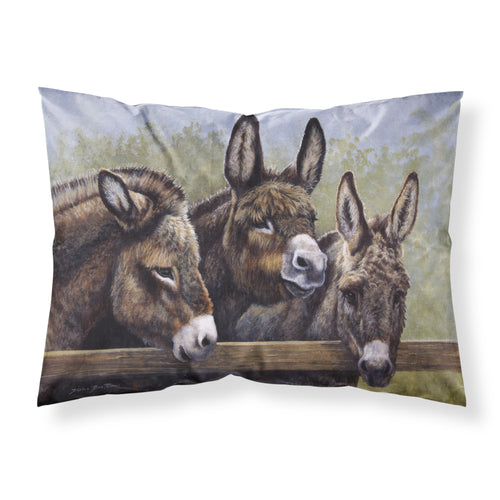 'Caroline'S Treasures Donkeys By Daphne Baxter Fabric Standard Pillowcase Bdba0235Pillowcase, Multicolor'
