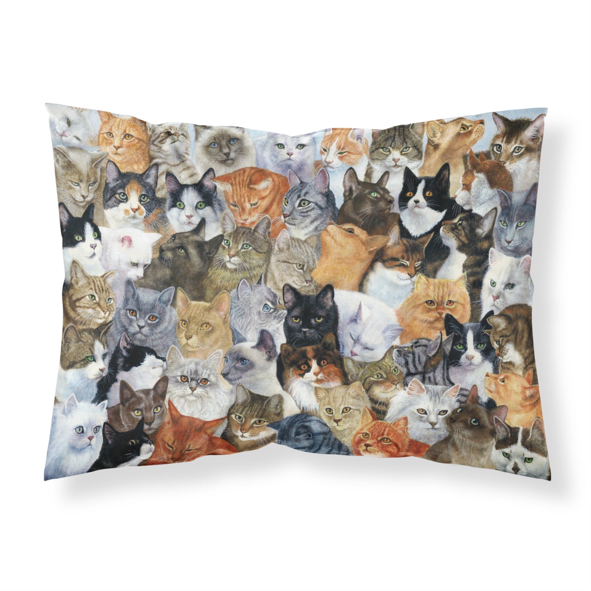 'Caroline'S Treasures Cats Galore Fabric Standard Pillowcase Bdba0414Pillowcase, Multicolor'