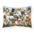 'Caroline'S Treasures ''Fifty One Dogs'' Printed, Polyester Envelope Closure Pillowcase, Standard, Multicolor'