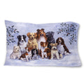 'Caroline'S Treasures Winter Dogs Fabric Standard Pillowcase Bdba316Apillowcase, Multicolor'