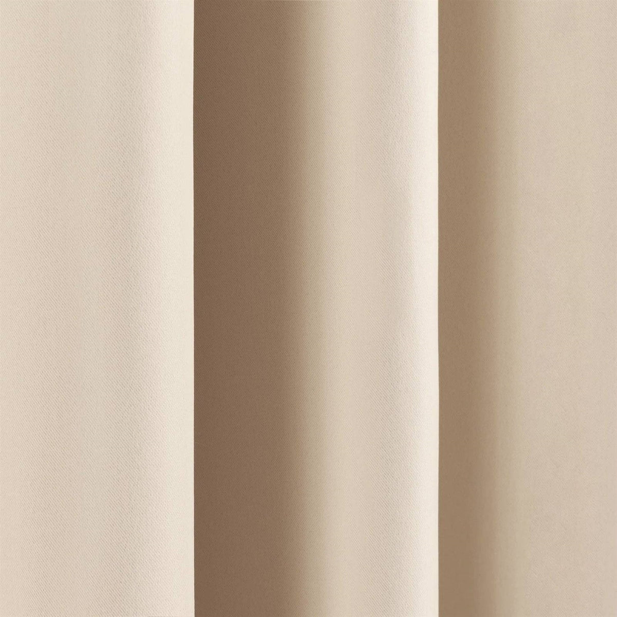 52 x 54 inch Solid Beige Cream Thermal Blackout Curtain Panels - Set of 2