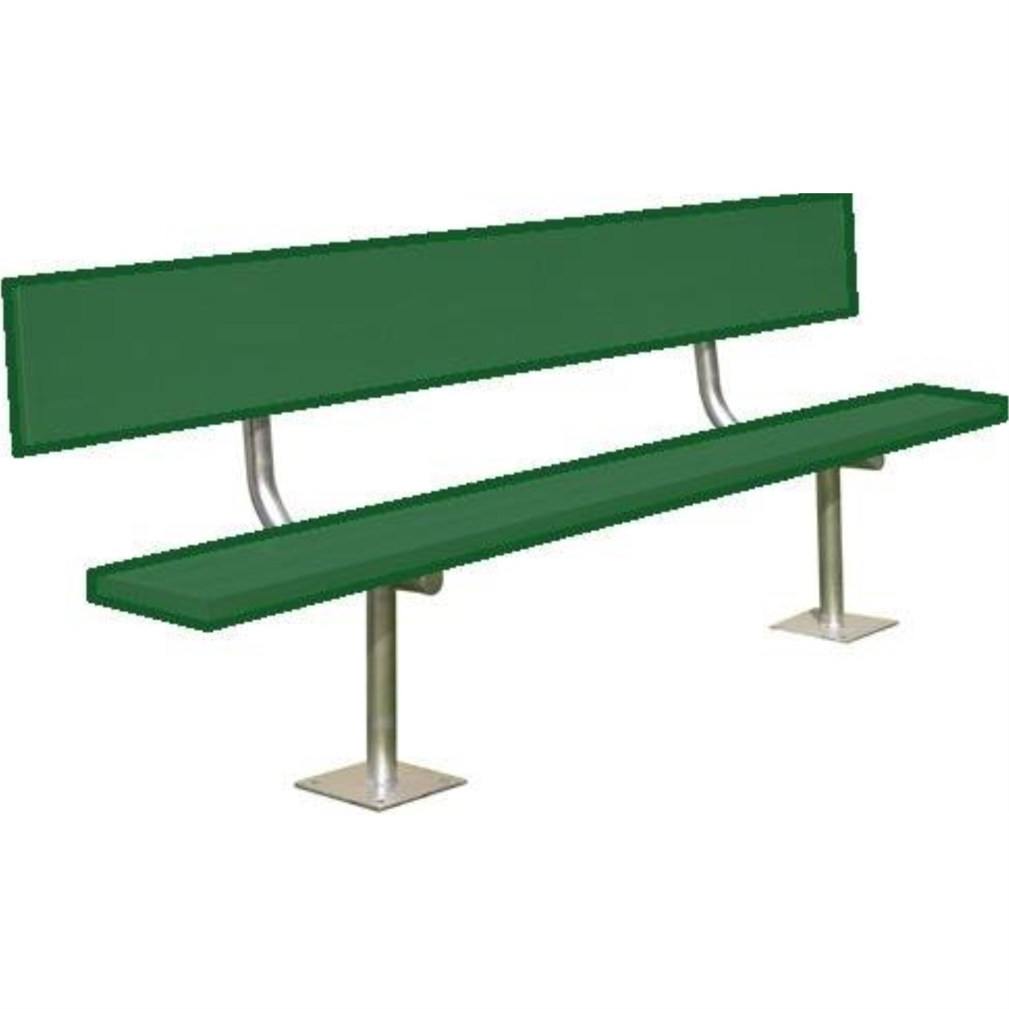 21 Surface Mount Bench w/back (colored)