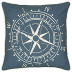 Rizzy Home | T06392 | Poly Fill Decorative Pillow | 18"X18" Blue Youth