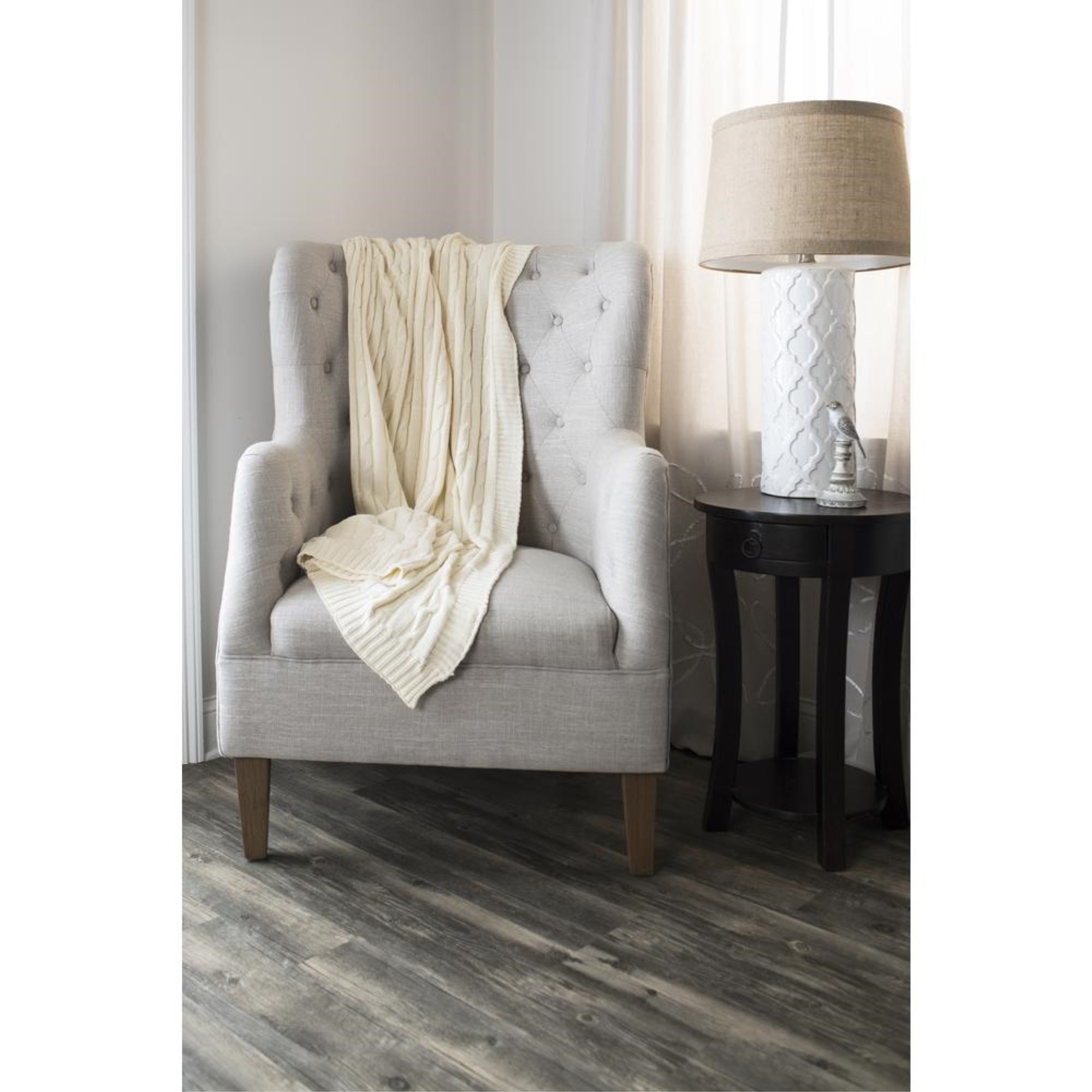 Rizzy Home Cable Knit Throw Blanket - Thumbnail 2
