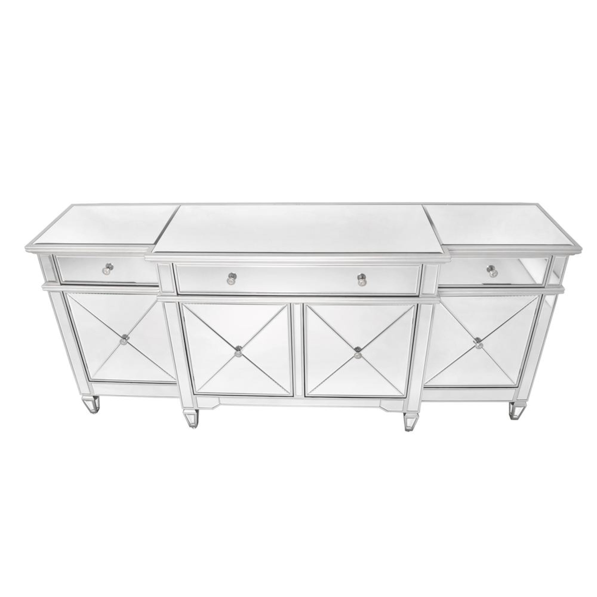 Timeless Reflections by AFD Home 10032989 Timeless Reflections Grand Victorian Mirror, Antique Gold/Black Finish