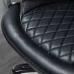 Black Big and Tall Diamond Stitching Executive Adjustable Height Office Chair