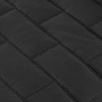 Twin/Twin XL Black Modern Brick Stitch Microfiber Reversible 2 Piece Quilt Set