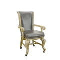 Winsome Contemporary Arm Chair With Caster Gray And Brown Pack of 2