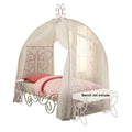 Angel Full Bed with Canopy, White & Purple