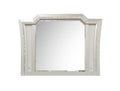 Elegant Mirror With Crystal Sparkling Trim And Led Lights, Silver