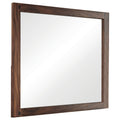 44 Inch Rectangular Wood Frame Mirror, Brown