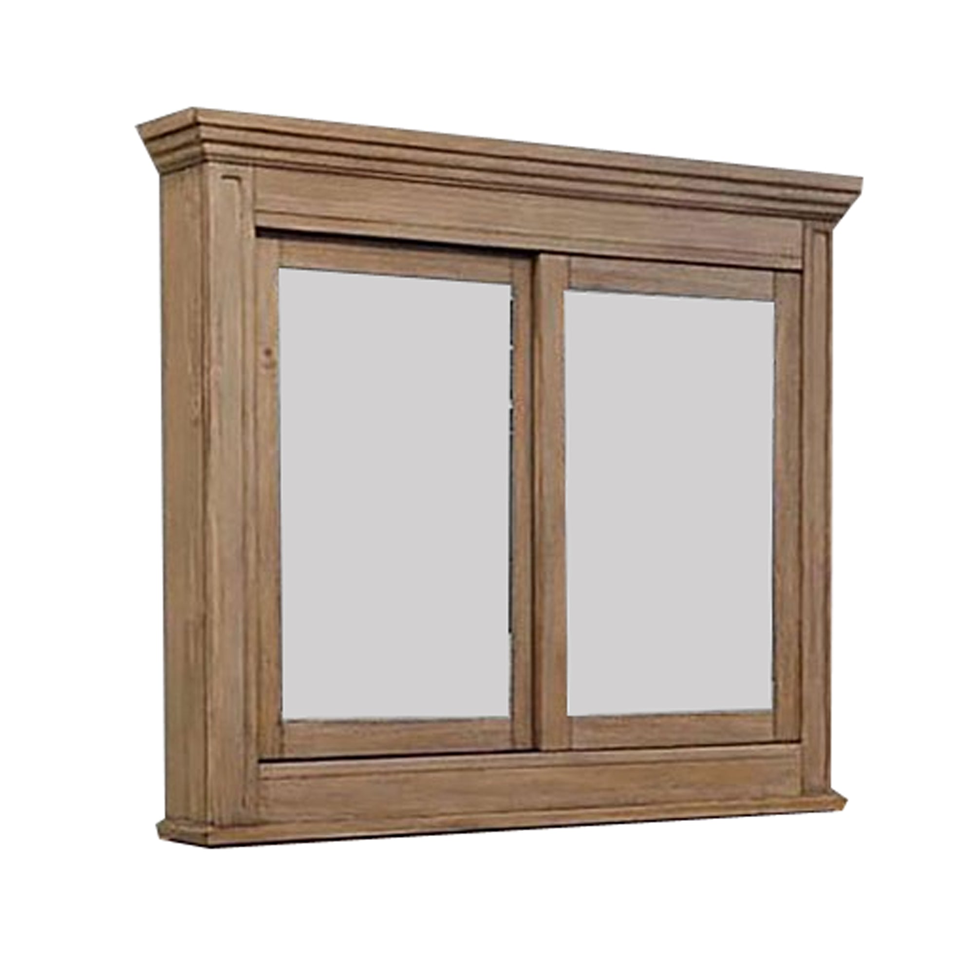 5 MM Beveled Cabinet Mirror with Storage, Brown