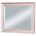 64 Inch Contemporary Style Wooden Frame Mirror, Rose Pink