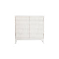 36 Inch Rectangular 2 Door Accent Cabinet Console, Single Shelf, White