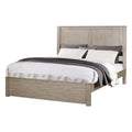 Kali Platform California King Bed, Panel Rectangular Design, Light Tan Wood