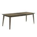 Yuki 7288 Inch Extendable Dining Table, Tapered Legs, Vintage Walnut Brown