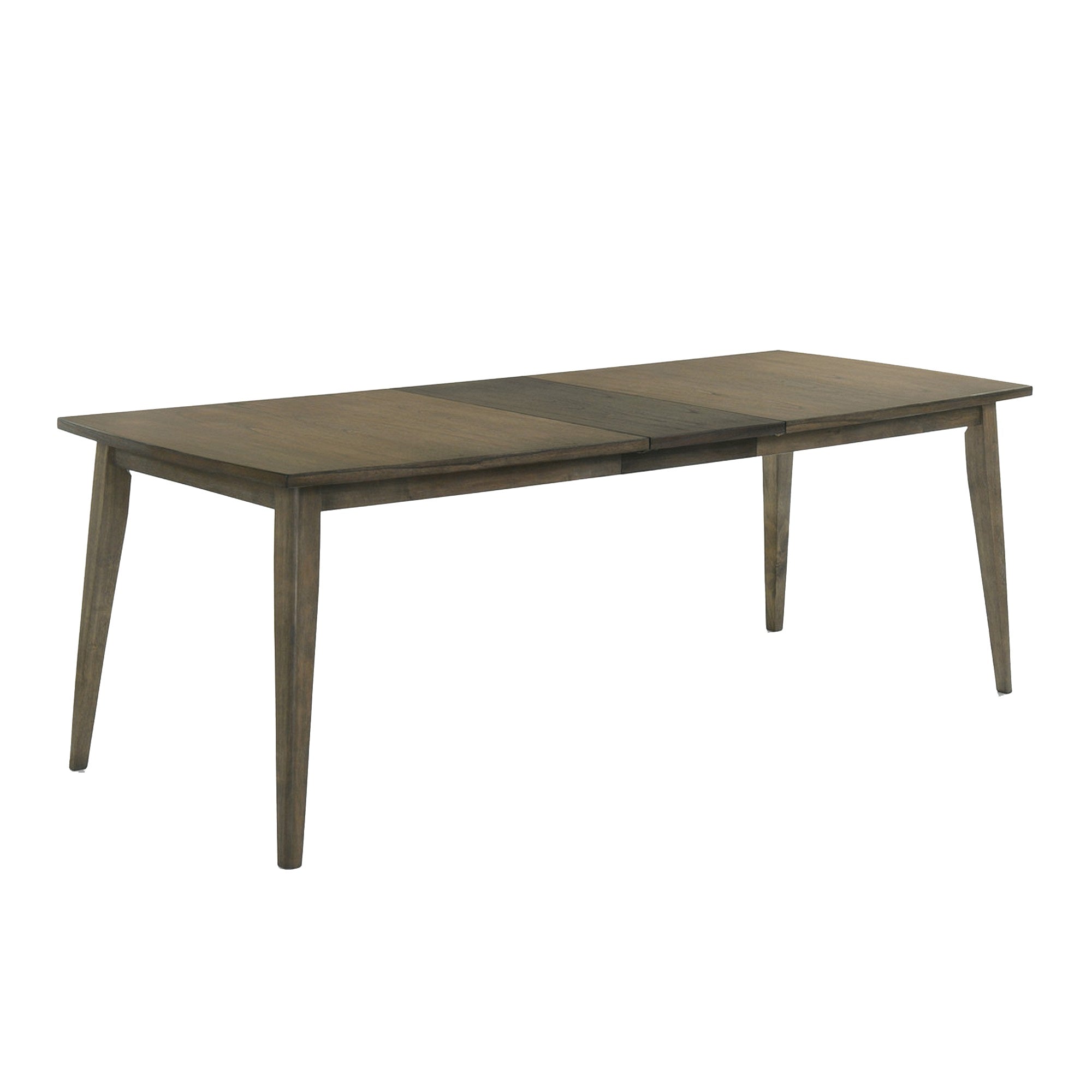 Yuki 7288 Inch Extendable Dining Table, Tapered Legs, Vintage Walnut Brown