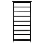 Tall 5-Tier Bookcase in Black Wood Finish