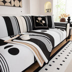 Modern Geometric Sofa Cover - Thick Woven, Pet Friendly, Stylish Couch Protector