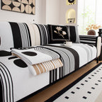 Modern Geometric Sofa Cover - Thick Woven, Pet Friendly, Stylish Couch Protector