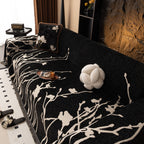 Modern Abstract Floral Sofa Throw Blanket, Decor Furniture Protector for Living Room