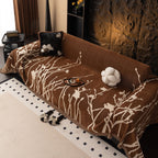 Modern Abstract Floral Sofa Throw Blanket, Decor Furniture Protector for Living Room
