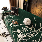 Modern Abstract Floral Sofa Throw Blanket, Decor Furniture Protector for Living Room