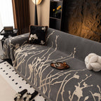 Modern Abstract Floral Sofa Throw Blanket, Decor Furniture Protector for Living Room