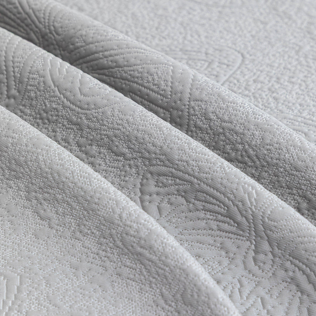 Cooling Embossed Botanical Couch Cover, Soft Ice Silk Furniture Protector for Sofa