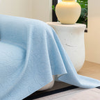 Cooling Embossed Botanical Couch Cover, Soft Ice Silk Furniture Protector for Sofa