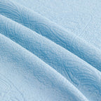 Cooling Embossed Botanical Couch Cover, Soft Ice Silk Furniture Protector for Sofa